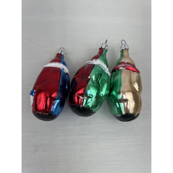 3 Vintage Clown Christmas Tree Ornaments Germany Musical Instruments - Picture 5 of 6